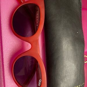 Quay x Kylie Jenner Red Cat Eyed Glasses
